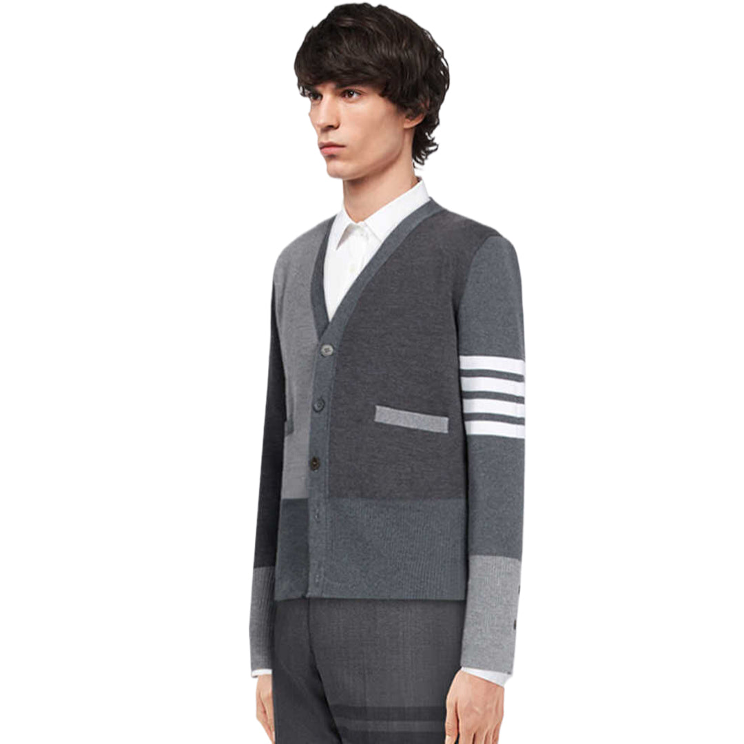 Men's Plaid Knitwear by Thom Browne, knitwear detail view
