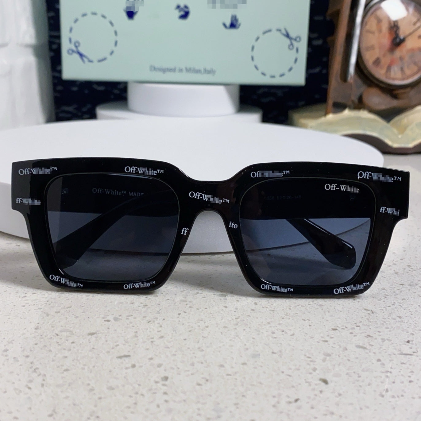 OFF-Whlte Arrow logo sunglasses#003 4-Bar