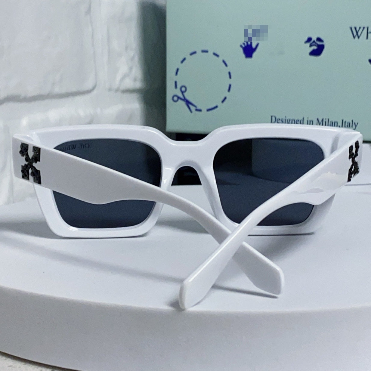 OFF-Whlte Arrow logo sunglasses#004 4-Bar