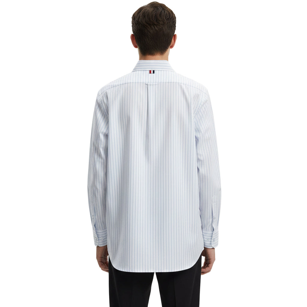 Men's Casual Business Shirt - 100% Cotton Button - Down Shirt by Thom Browne, shirt detail view