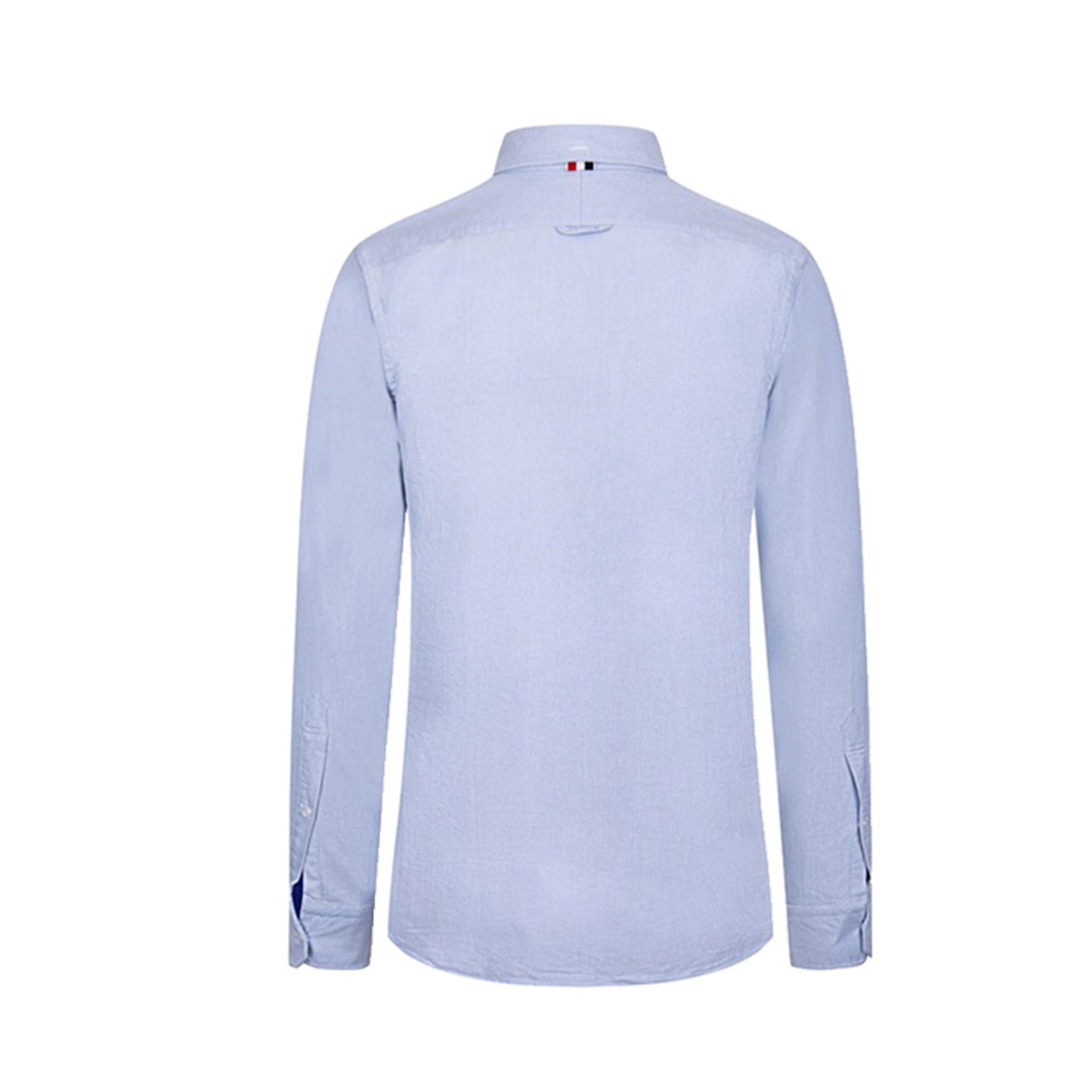 Oxford Solid shirt by Thom Browne, shirt detail view