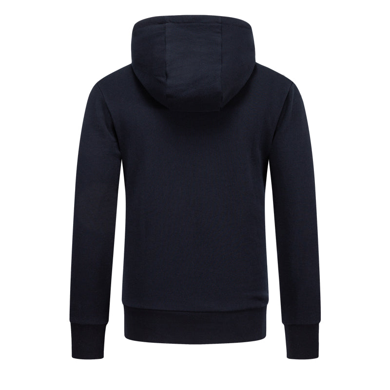 4 - Bar Embroidered Sports Hoodie - Premium Athletic Zip - Up by Thom Browne, garment detail view