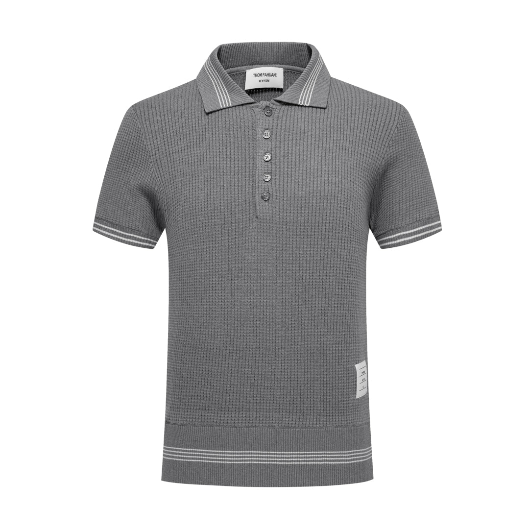 Classic Four-Bar Wool T-Shirt - 100% Cotton Made in Japan by Thom Browne, product detail view