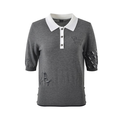 Lady Flowers polo shirt THOM TREND