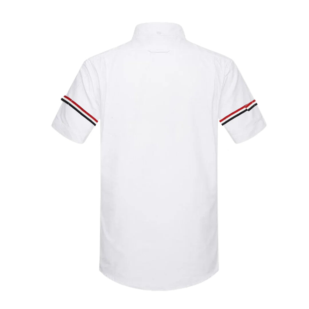 Men's Short shirt by Thom Browne, shirt detail view