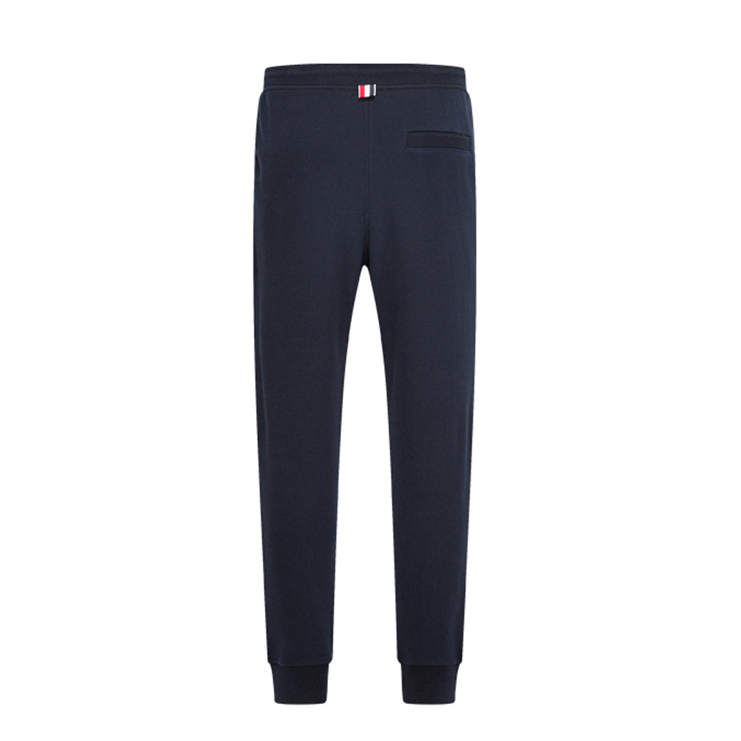 Thom Browne Style Unisex Sweatpants with Signature Four-Bar Detail - Image 2