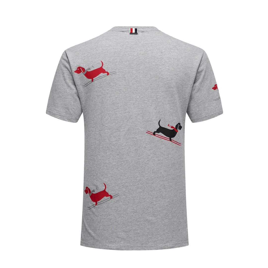 Men's Classic Four-Bar Lobster T-Shirt - 100% Cotton Made in Japan by Thom Browne, product detail view