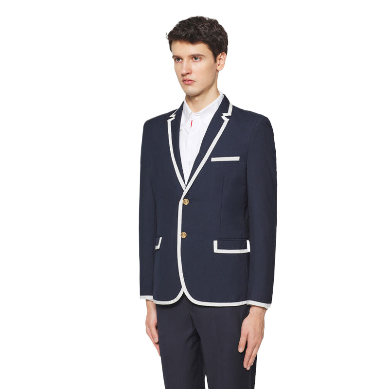 Slim - Fit Oxford Shirt - 100% Cotton - Quality Craftsmanship by Thom Browne, outerwear detail view