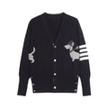 Animal Cardigans Knitwear by Thom Browne, knitwear detail view