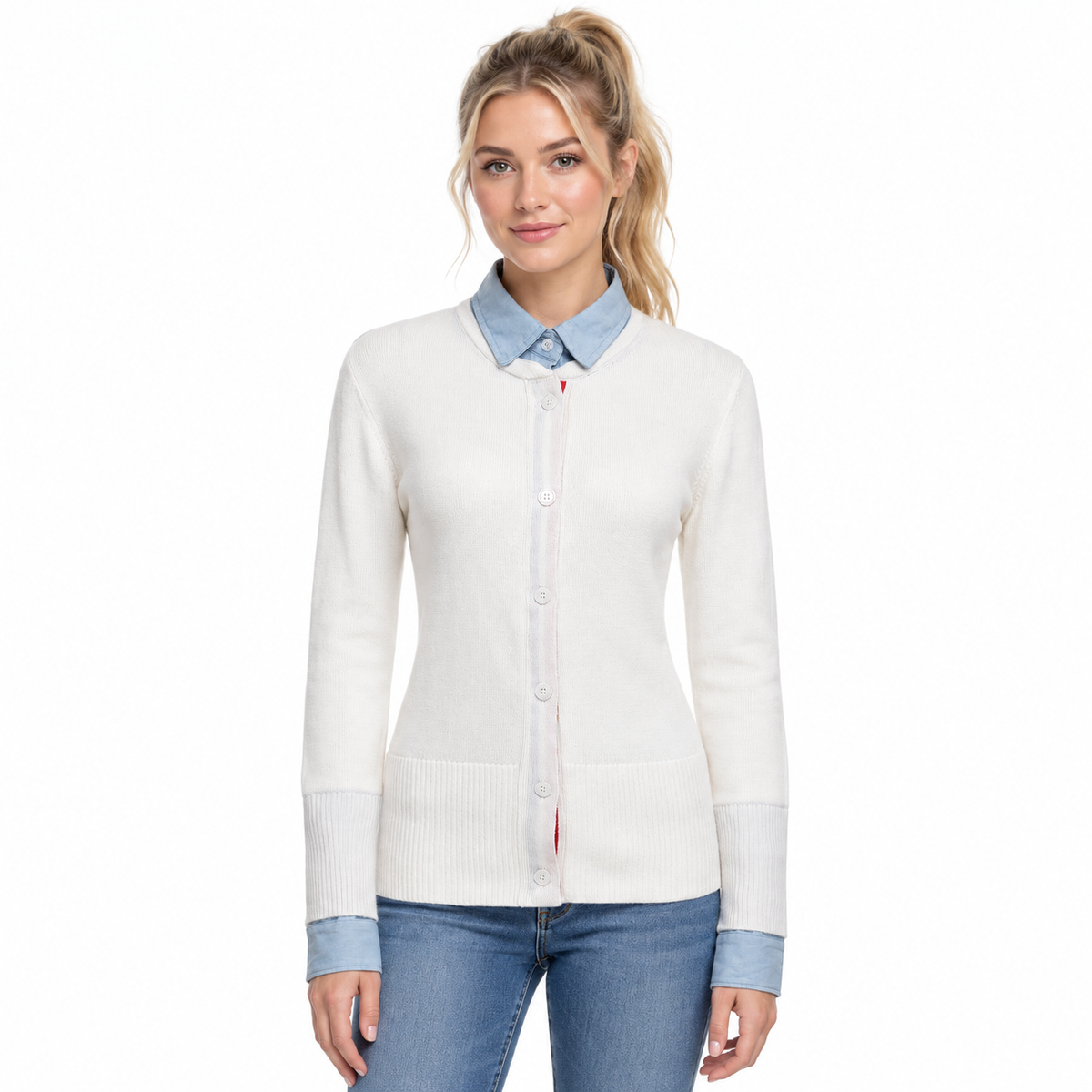 Women Knitted sweater - Model Main Image