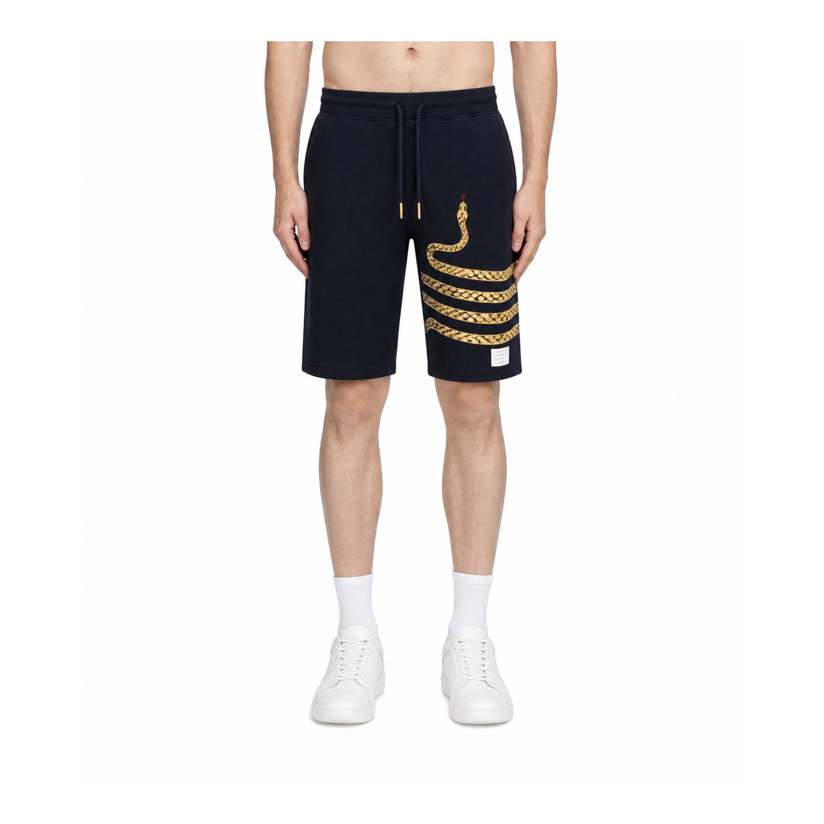 Thom Browne Style Four-Bar Snake Shorts - Main Image