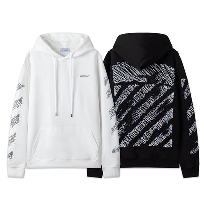 OFF Oversized Pullover Hoodie Light Luxury Station