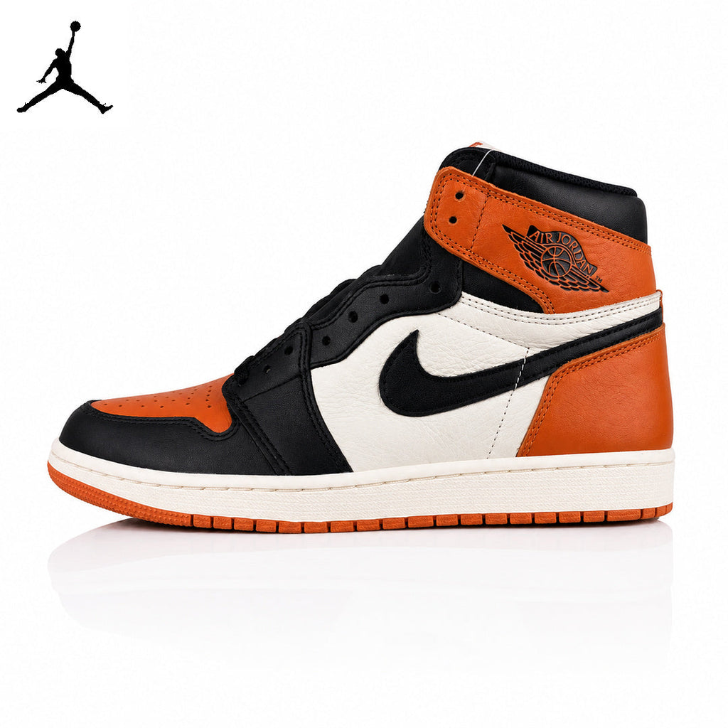 Air Jordan 1 High Black Shattered Backboard 555088-005 Unisex Sneakers main product view