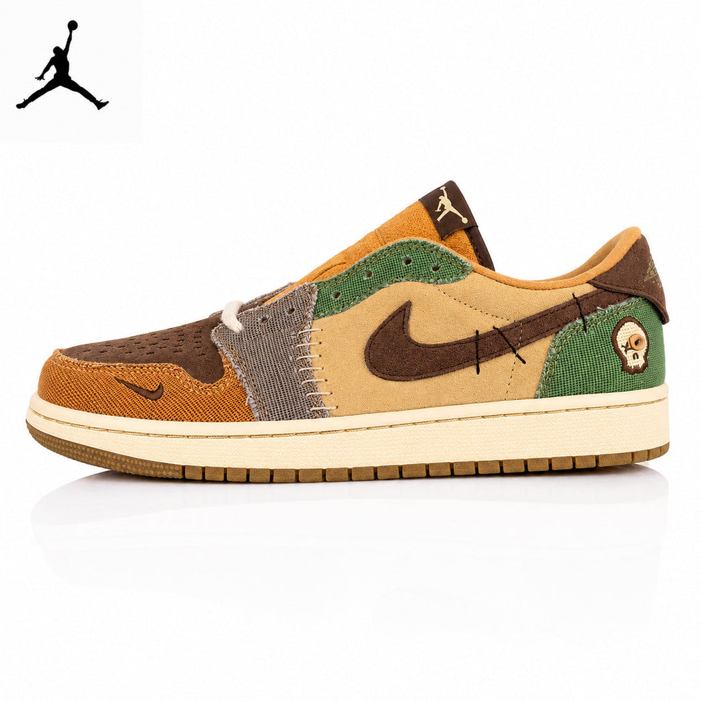 Air Jordan 1 Low Brown Voodoo Doll Unisex Sneakers DZ7292-200 main product view