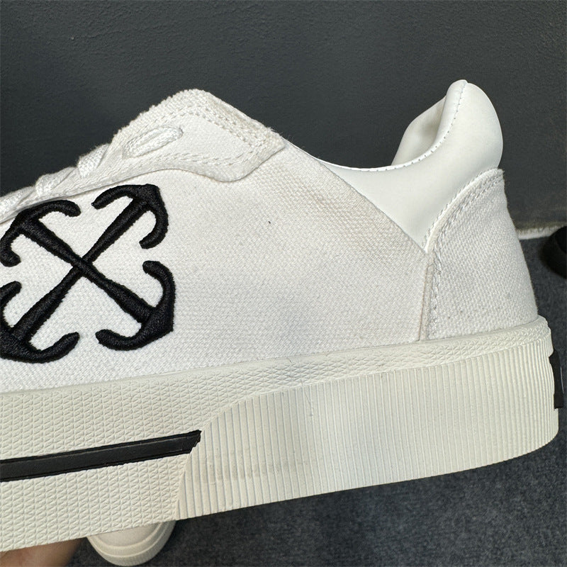 OFF-Whlte Canvas Sports shoes#23 4-Bar