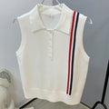 Thom Browne Women's Sleeveless Lapel Top