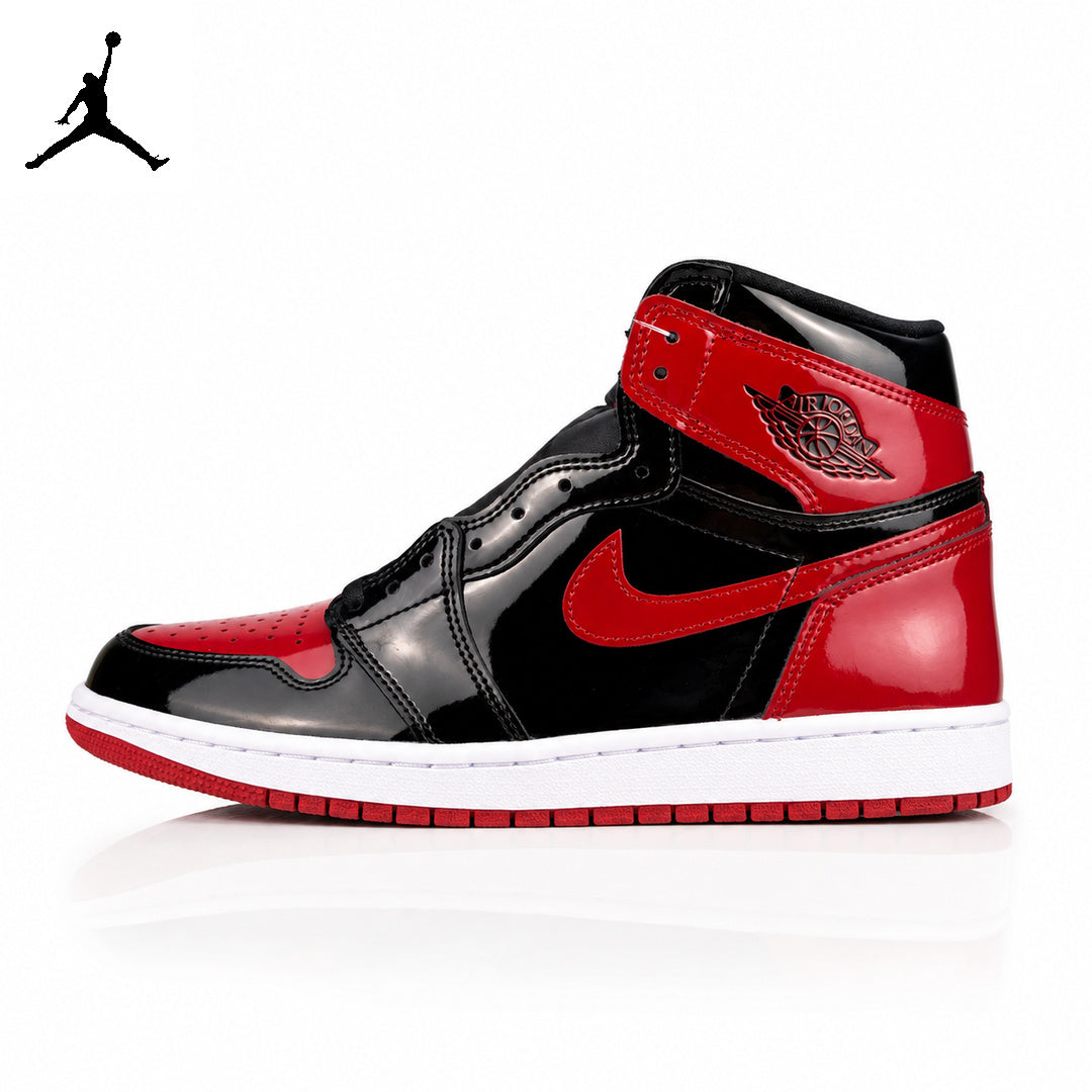 Air Jordan 1 High Bred Patent 555088-063 Unisex Sneakers main product view