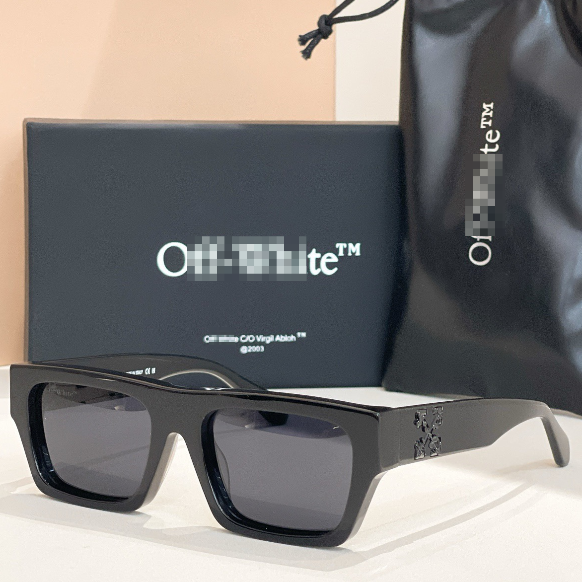 OFF-Whlte Arrow logo sunglasses#145 4-Bar