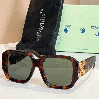 OFF-Whlte Arrow logo sunglasses#001 4-Bar