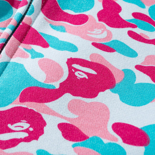 BAPE Miami City Pink Blue Camo Shark Hoodie product view 8