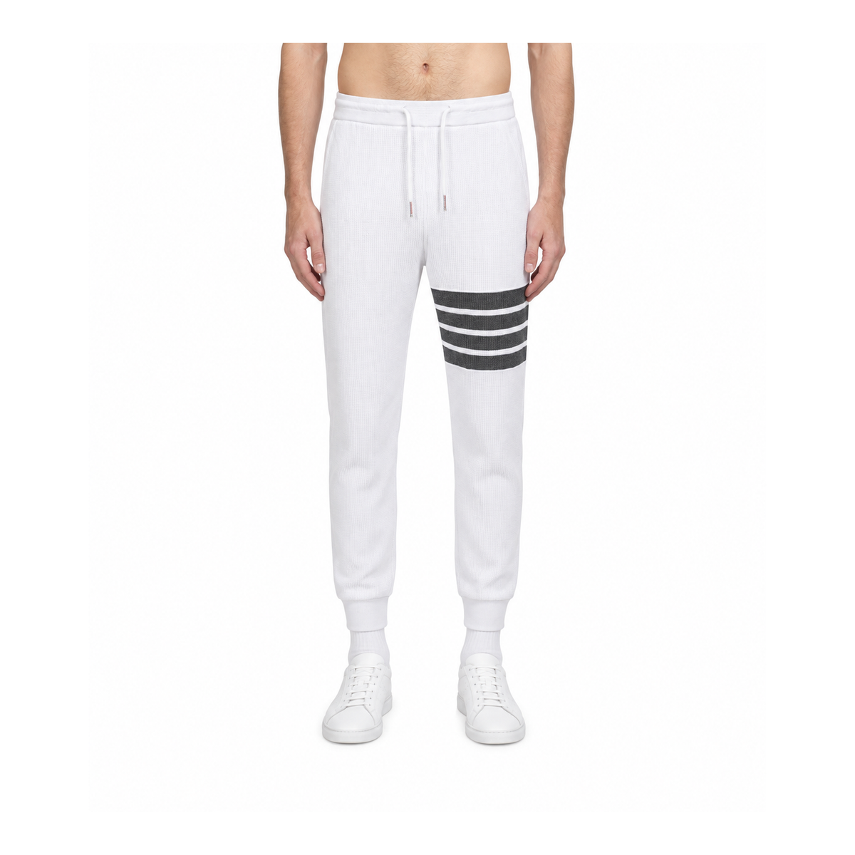 Thom Browne Style Four-Bar Sweatpants - Main Image