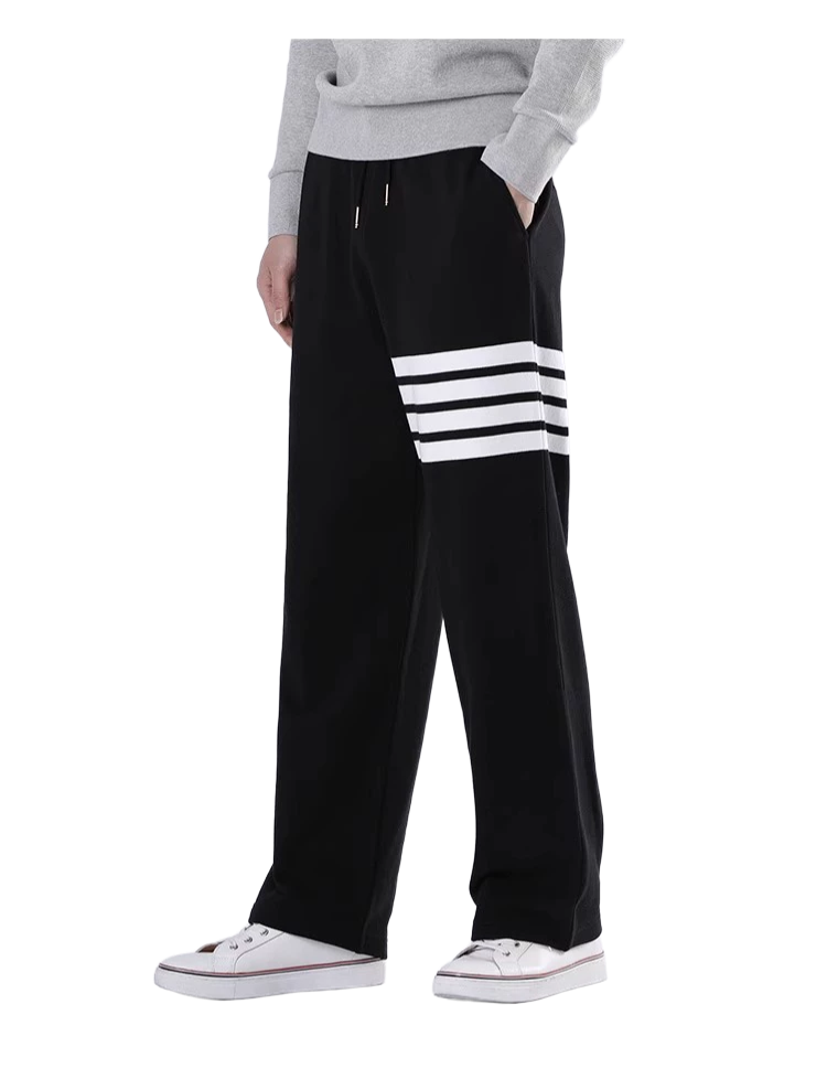 Thom Browne Style Men's Straight - Leg Cropped Trousers - 100% Cotton with Adjustable Backstrap with... - Image 7