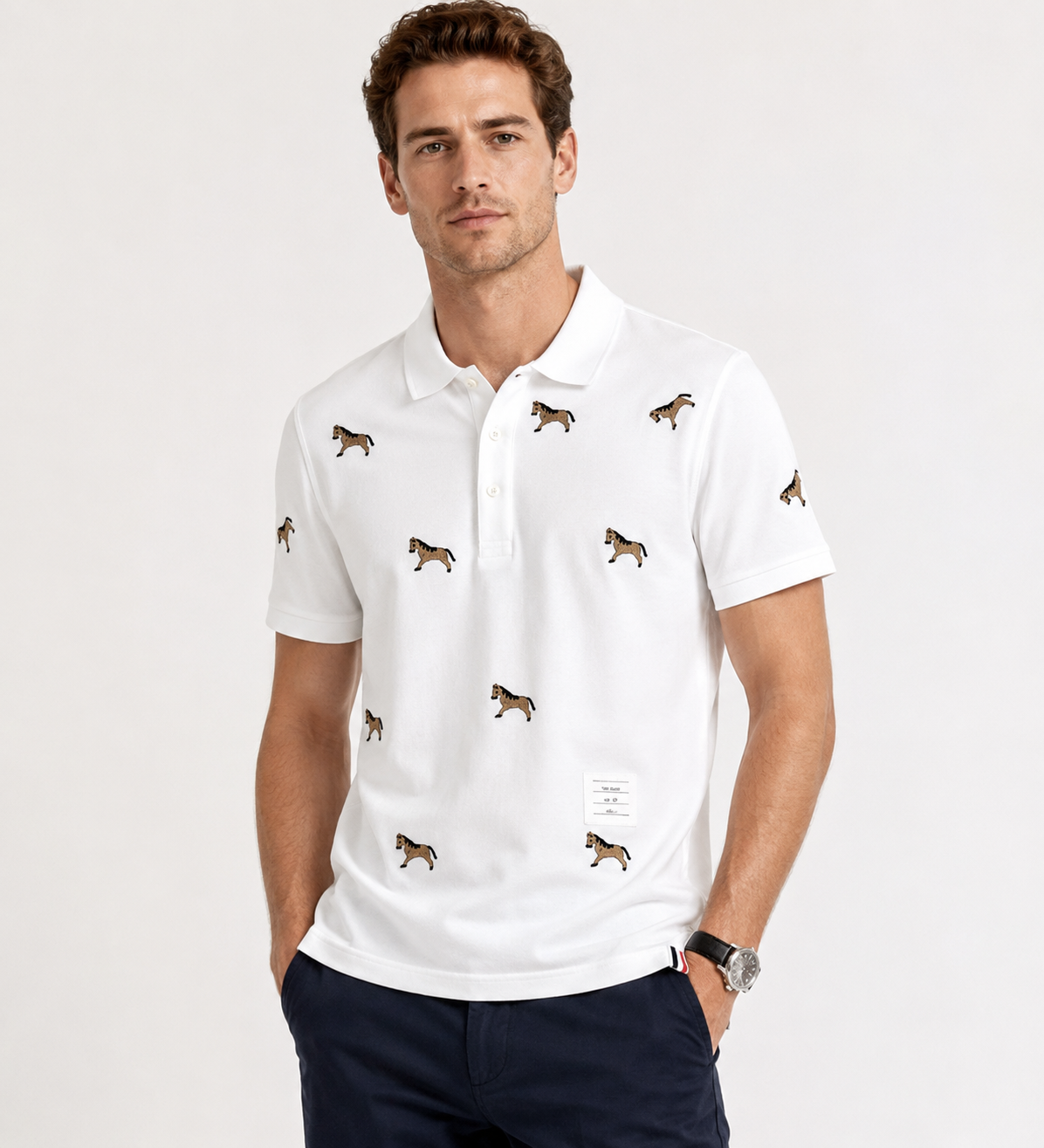 Sleeve Tape Turndown Polo Shirt – Unisex 2026（副本） THOM TREND