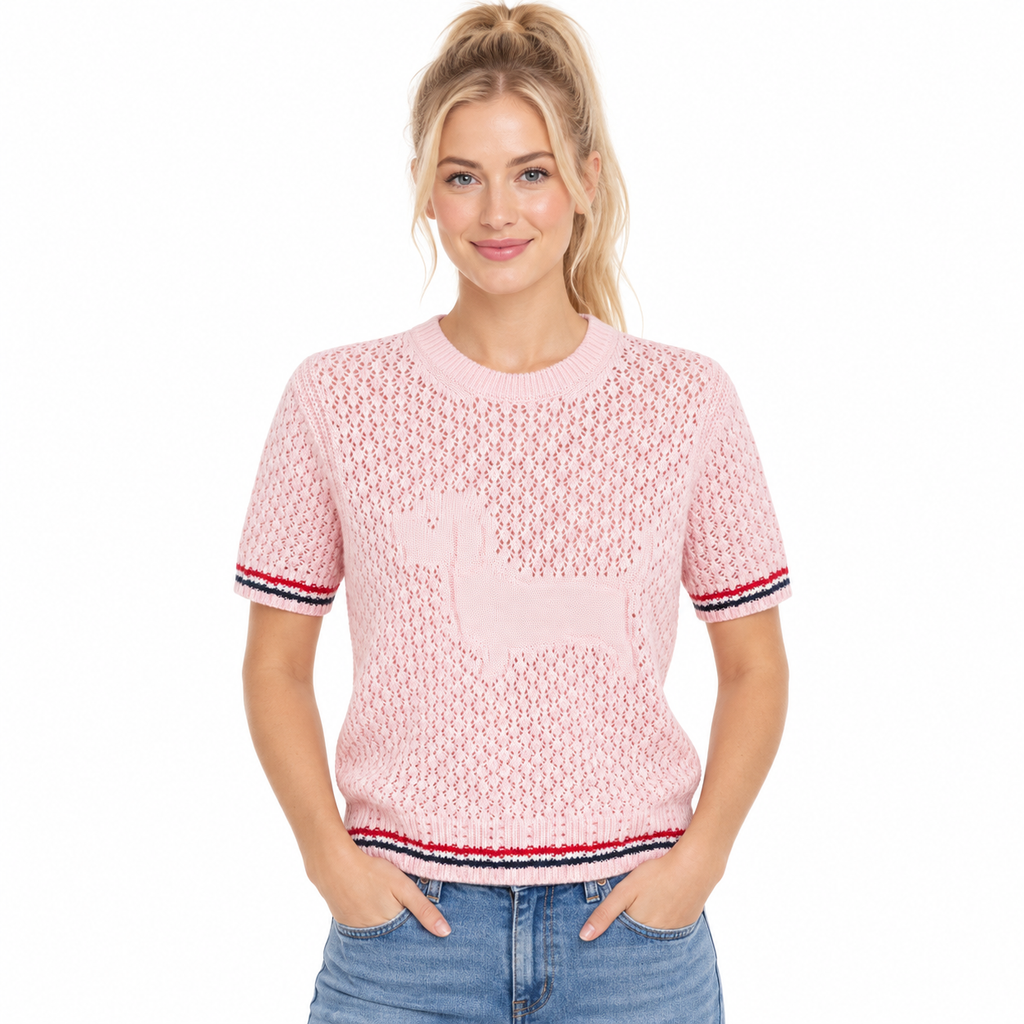 New Knitted T-Shirt - Model Main Image