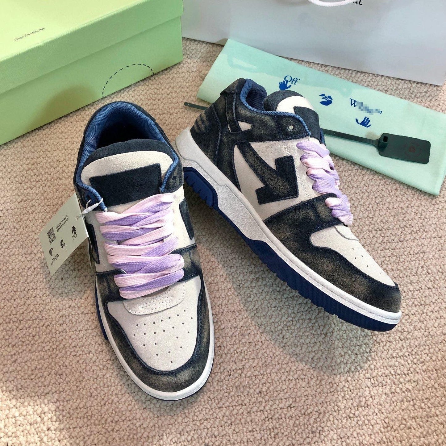 OFF-Whlte Arrow logo Sports shoes#10 4-Bar
