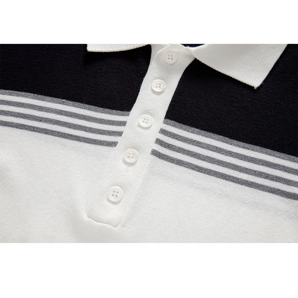 Classic Wool Polo Shirt by Thom Browne, product detail view