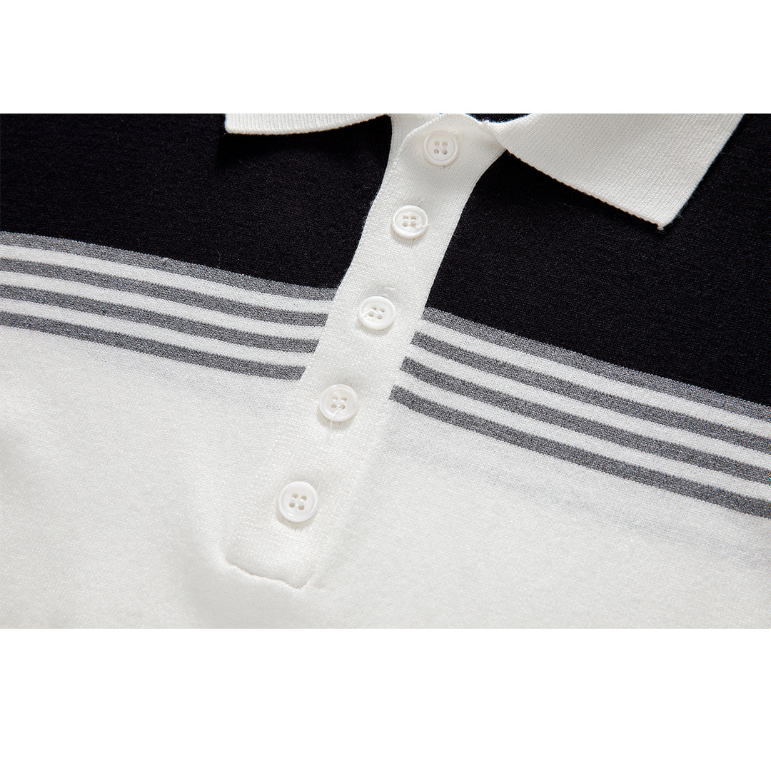 Classic Wool Polo Shirt by Thom Browne, product detail view