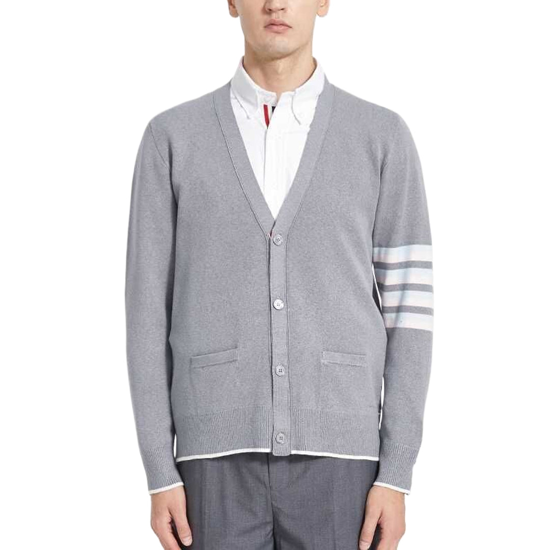 Classic Four-Bar Animal Sweater - 100% Cotton Made in Japan by Thom Browne, knitwear detail view