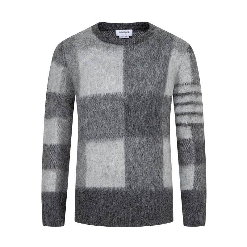 Men's Square Sweater by Thom Browne, knitwear detail view