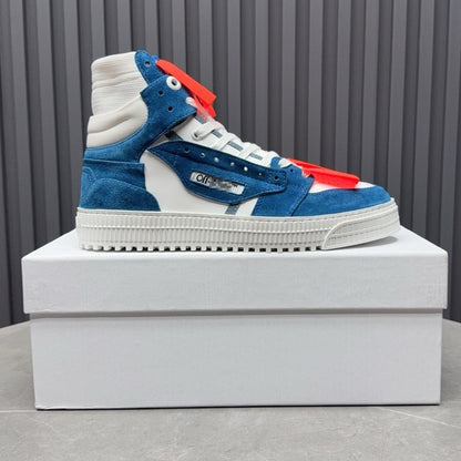OFF-Whlte Arrow logo high-top sneakers#24 4-Bar