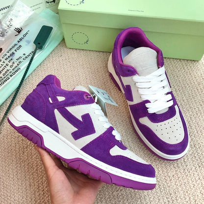 OFF-Whlte Genuine Leather Sneakers#68 4-Bar