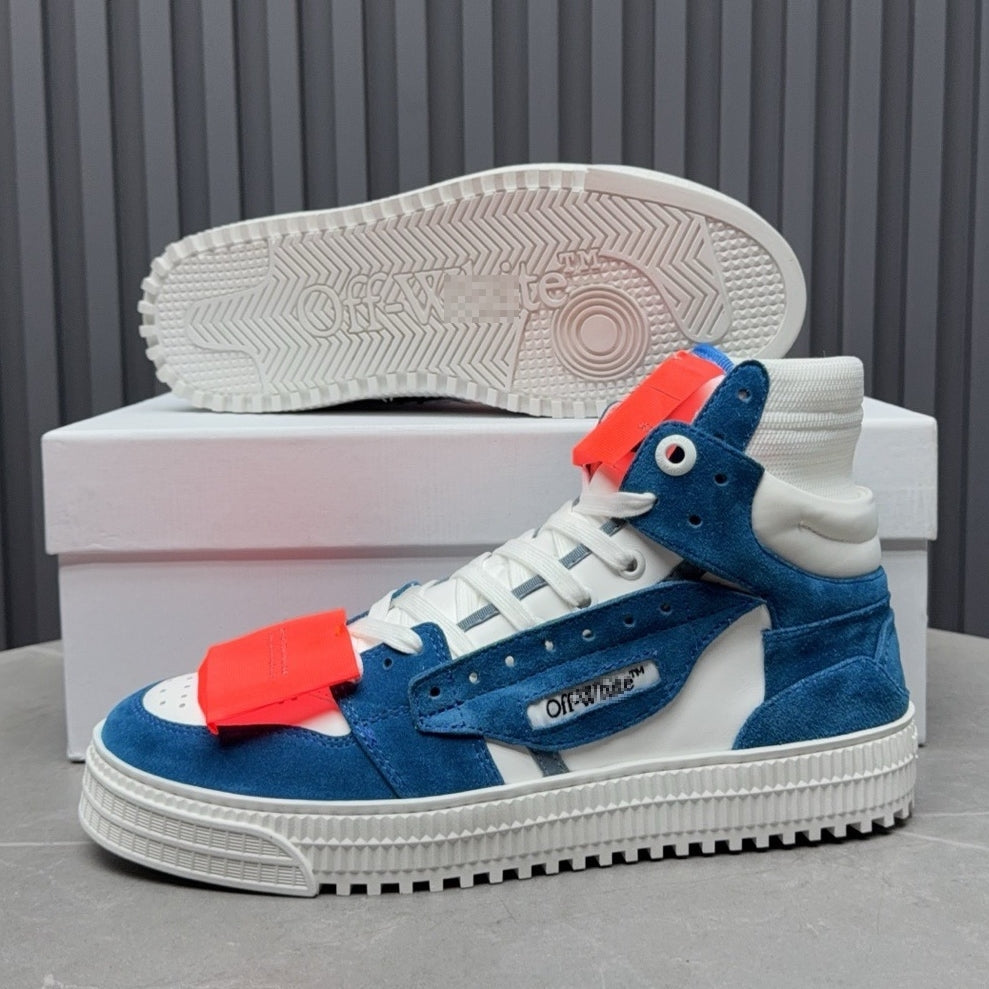OFF-Whlte Arrow logo high-top sneakers#24 4-Bar