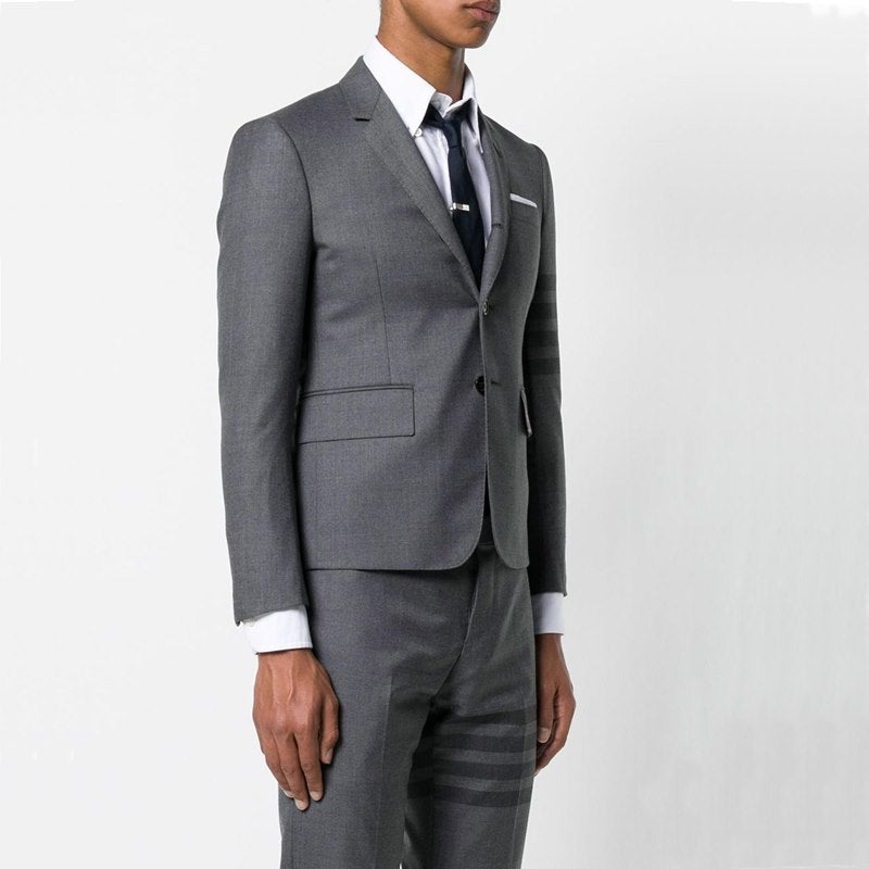 Men's Classic 4 - Bar Jacket - Heritage Tailoring - Signature Details by Thom Browne, outerwear detail view
