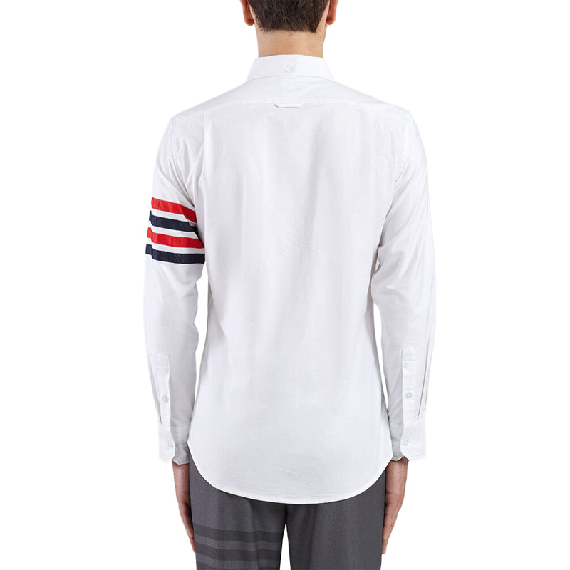 Casual Rainbow Shirt by Thom Browne, shirt detail view