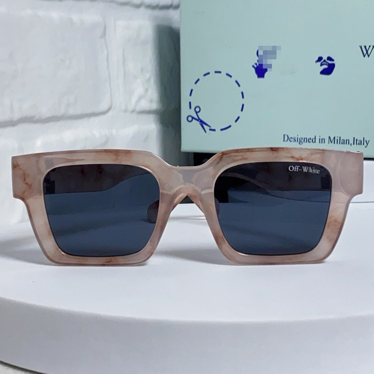 OFF-Whlte Arrow logo sunglasses#004 4-Bar