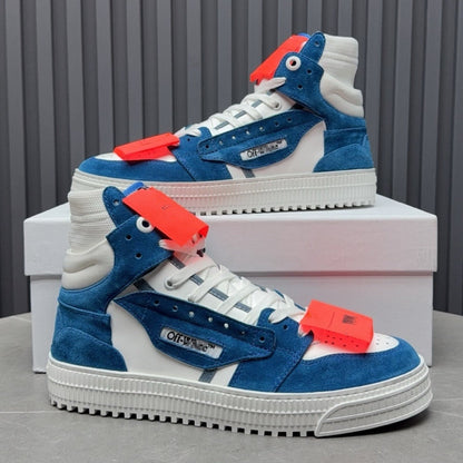 OFF-Whlte Arrow logo high-top sneakers#24 4-Bar