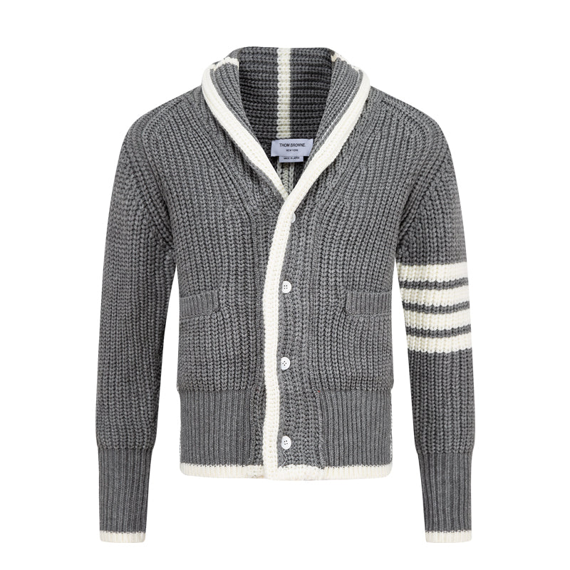 Men's Cardigan by Thom Browne, knitwear detail view