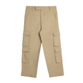 Thom Browne Style Men's Casual Cargo Pants - 100% Cotton with Adjustable Backstrap with Signature... - Image 2