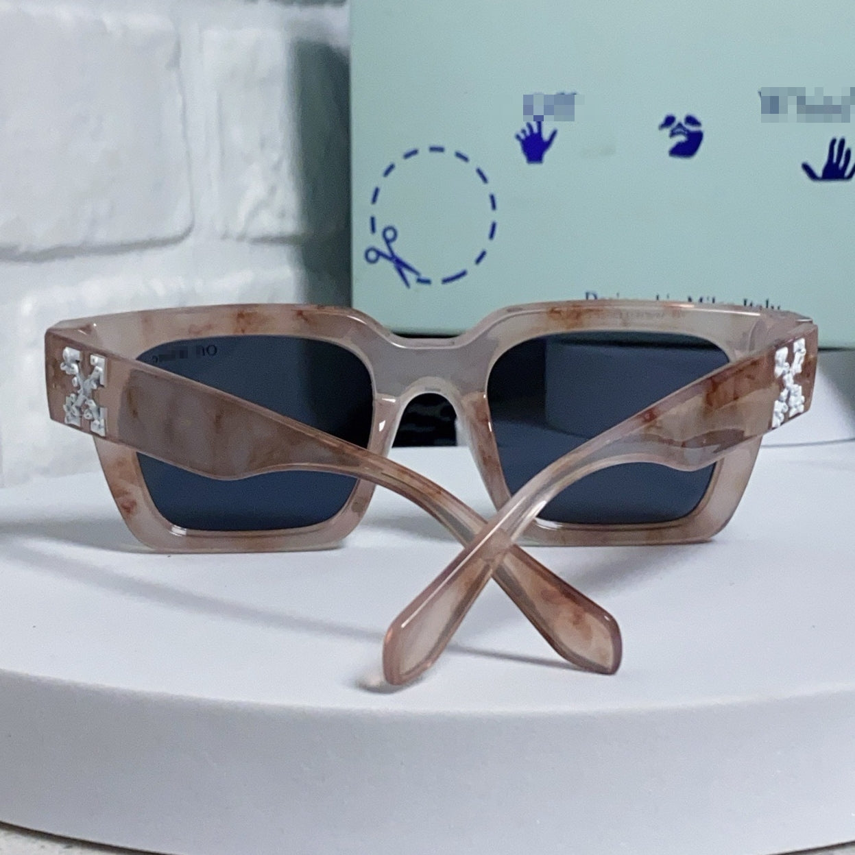 OFF-Whlte Arrow logo sunglasses#004 4-Bar