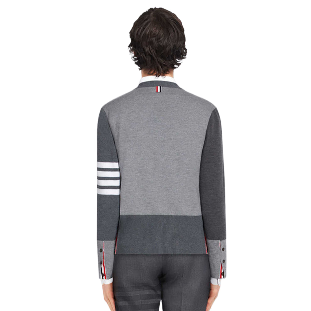 Men's Plaid Knitwear by Thom Browne, knitwear detail view