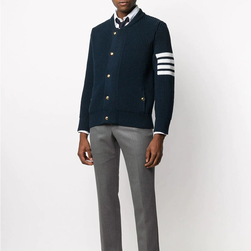 Men's Cardigan by Thom Browne, knitwear detail view