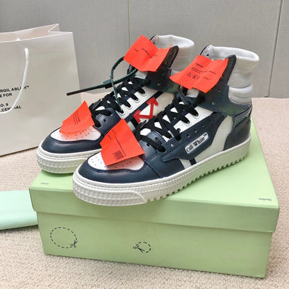 OFF-Whlte Arrow logo high-top sneakers#13 4-Bar