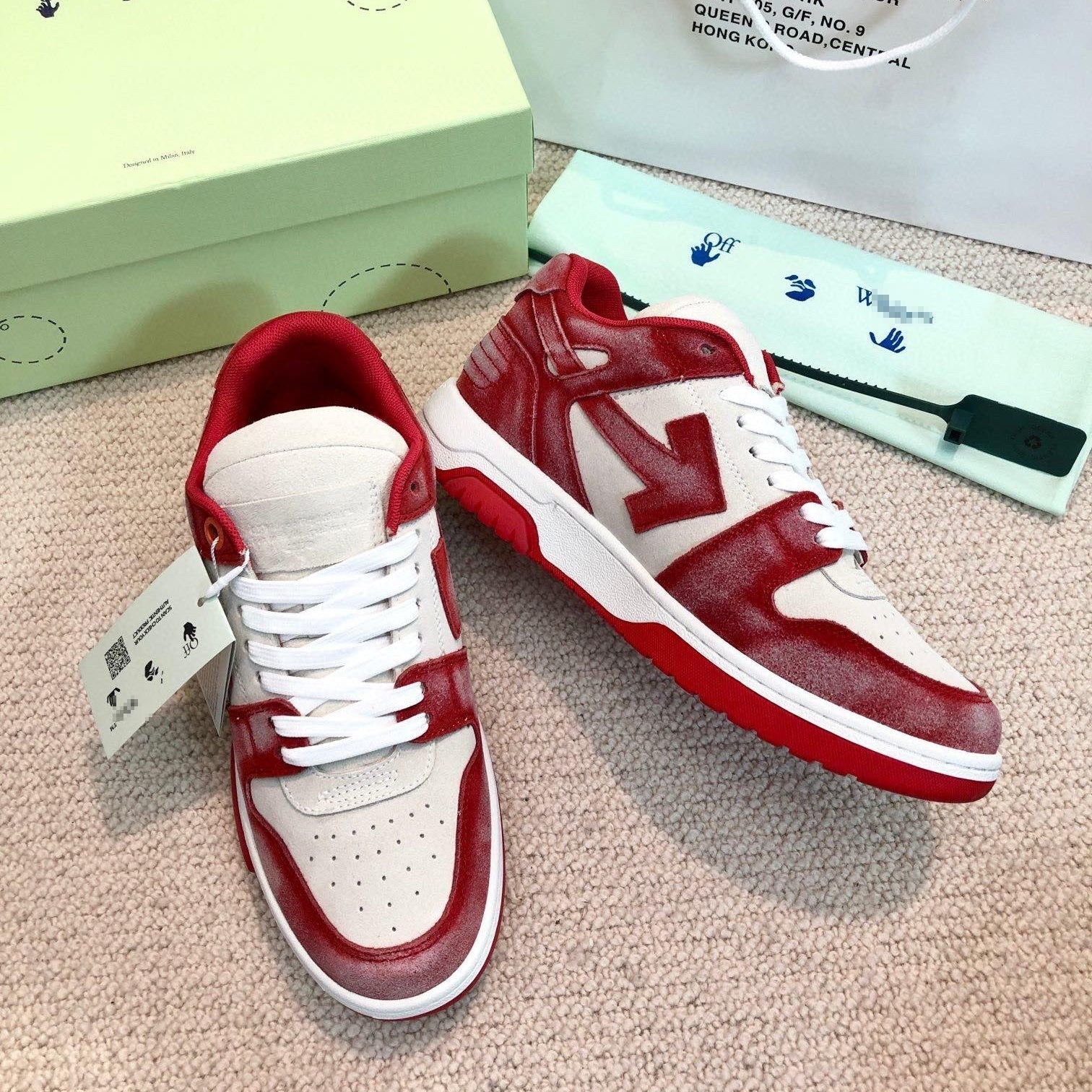 OFF-Whlte Arrow logo Sports shoes#10 4-Bar