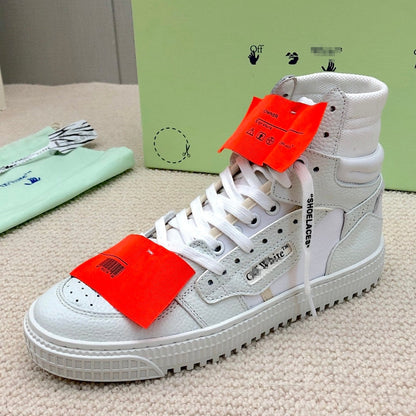 OFF-Whlte Arrow logo high-top sneakers#13 4-Bar