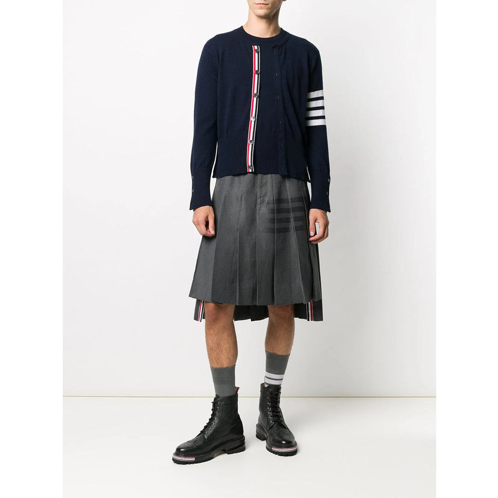 Men's Round neck Cardigan by Thom Browne, knitwear detail view