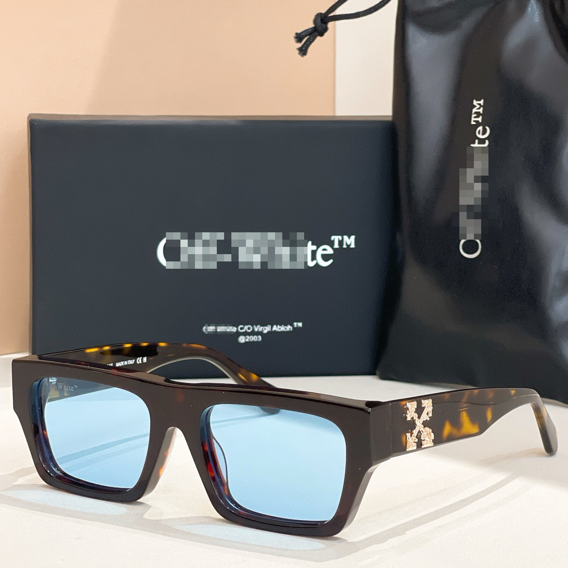 OFF-Whlte Arrow logo sunglasses#145 4-Bar